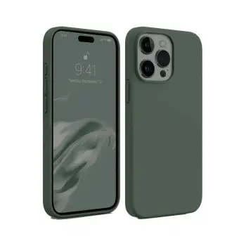 Lopard İphone 15 Pro Max Kılıf First Silikon - Koyu Yeşil