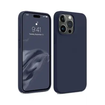 Lopard İphone 15 Pro Max Kılıf First Silikon - Lacivert