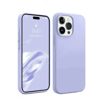 Lopard İphone 15 Pro Max Kılıf First Silikon - Lila