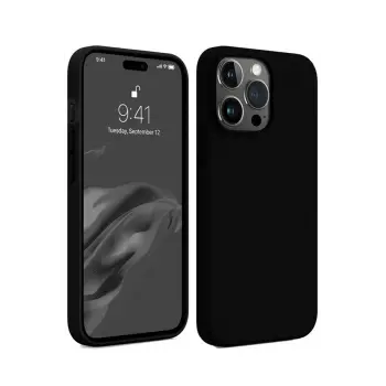 Lopard İphone 15 Pro Max Kılıf First Silikon - Siyah