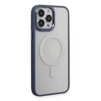 Lopard İphone 15 Pro Max Kılıf Room Magneticsafe Silikon - Sierra Blue