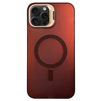 Lopard İphone 15 Pro Primera Magsafe Standlı Kapak - Bordo