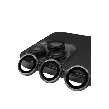 Lopard İphone 15 Pro Raze Metal Kamera Lens - Titan Gri