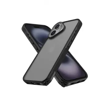 Lopard İphone 16 Kılıf Elegant Kapak - Siyah