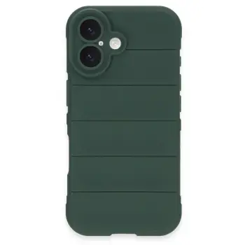Lopard İphone 16 Kılıf Optimum Silikon - Koyu Yeşil