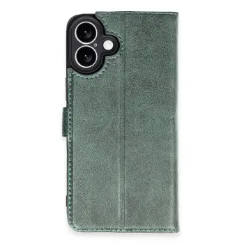 Lopard İphone 16 Kılıf Trend S Plus Kapaklı Kılıf - Yeşil