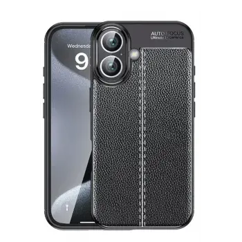 Lopard İphone 16 Plus Kılıf Auto Focus Kapak - Siyah