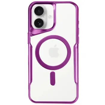 Lopard İphone 16 Plus Kılıf Boyi Magsafe Silikon Kapak - Pembe