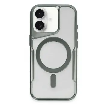 Lopard İphone 16 Plus Kılıf Boyi Magsafe Silikon Kapak - Yeşil