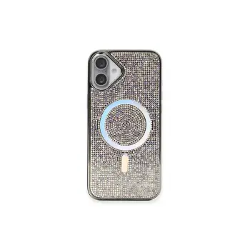 Lopard İphone 16 Plus Kılıf Diamond Magsafe Kapak - Rainbow