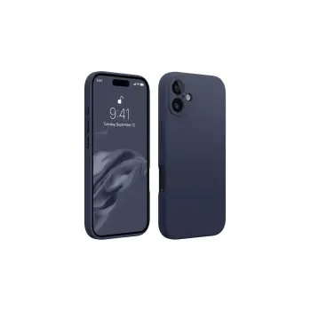 Lopard İphone 16 Plus Kılıf First Silikon - Lacivert