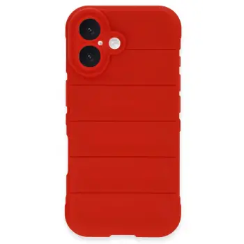 Lopard İphone 16 Plus Kılıf Optimum Silikon - Kırmızı