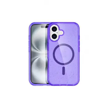 Lopard İphone 16 Plus Kılıf Star Magsafe Kapak - Mor