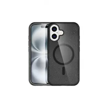 Lopard İphone 16 Plus Kılıf Star Magsafe Kapak - Siyah