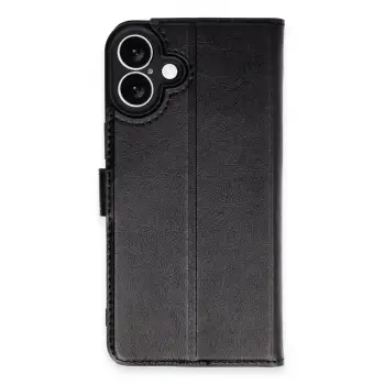 Lopard İphone 16 Plus Kılıf Trend S Plus Kapaklı Kılıf - Siyah