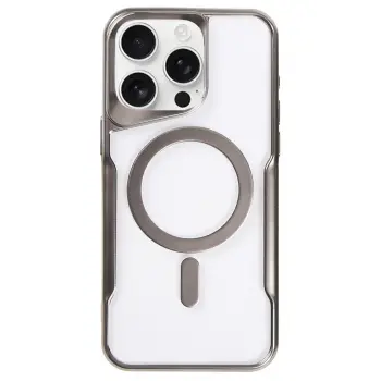 Lopard İphone 16 Pro Kılıf Boyi Magsafe Silikon Kapak - Titan Gri