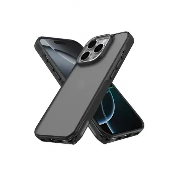 Lopard İphone 16 Pro Kılıf Elegant Kapak - Siyah