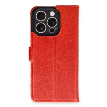 Lopard İphone 16 Pro Kılıf Trend S Plus Kapaklı Kılıf - Kırmızı