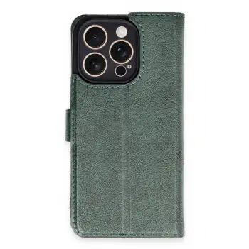 Lopard İphone 16 Pro Kılıf Trend S Plus Kapaklı Kılıf - Yeşil