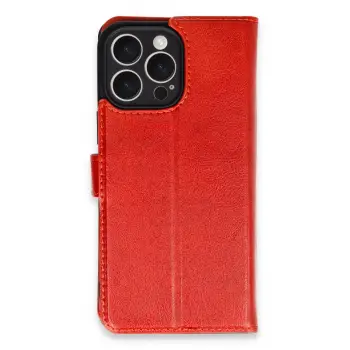 Lopard İphone 16 Pro Max Kılıf Trend S Plus Kapaklı Kılıf - Kırmızı