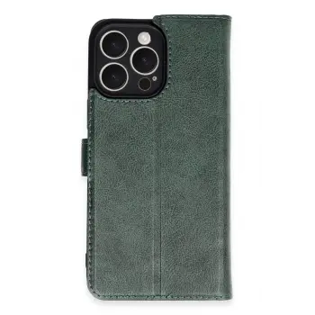 Lopard İphone 16 Pro Max Kılıf Trend S Plus Kapaklı Kılıf - Yeşil