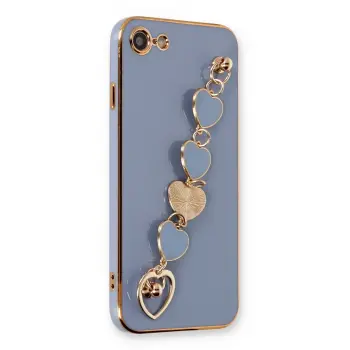 Lopard İphone 7 Kılıf Esila Silikon - Gri