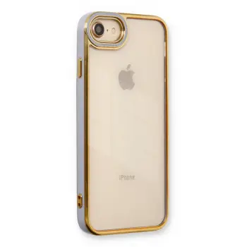 Lopard İphone 7 Kılıf Liva Lens Silikon - Lila