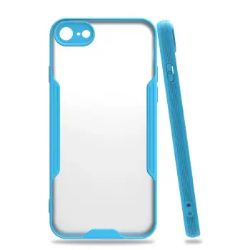 Lopard İphone 7 Kılıf Platin Silikon - Mavi