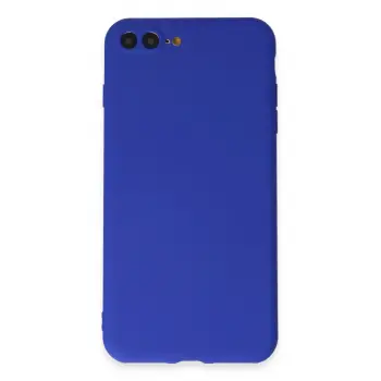 Lopard İphone 7 Plus Kılıf First Silikon - Koyu Mavi