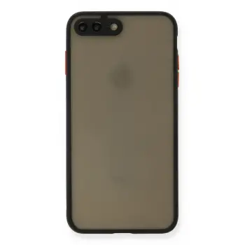 Lopard İphone 7 Plus Kılıf Montreal Silikon Kapak - Siyah