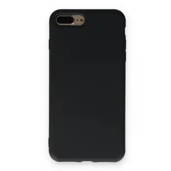 Lopard İphone 7 Plus Kılıf Nano İçi Kadife Silikon - Siyah