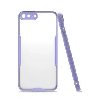 Lopard İphone 7 Plus Kılıf Platin Silikon - Lila