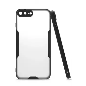 Lopard İphone 7 Plus Kılıf Platin Silikon - Siyah