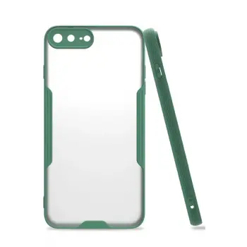 Lopard İphone 7 Plus Kılıf Platin Silikon - Yeşil