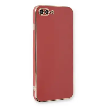 Lopard İphone 7 Plus Kılıf Volet Silikon - Kırmızı