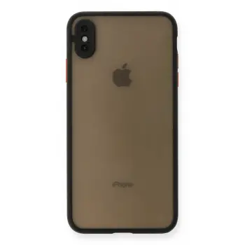 Lopard İphone Xs Max Kılıf Montreal Silikon Kapak - Siyah