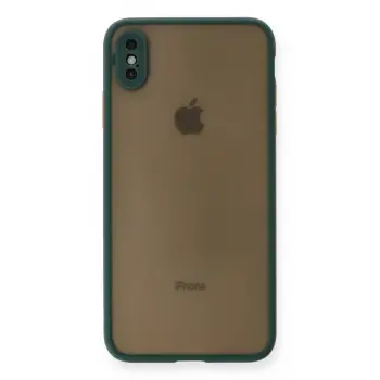 Lopard İphone Xs Max Kılıf Montreal Silikon Kapak - Yeşil