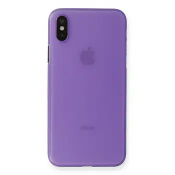 Lopard İphone Xs Max Kılıf Pp Ultra İnce Kapak - Mor