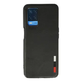 Lopard Oppo A54 4g Kılıf Loop Deri Silikon - Siyah