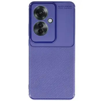 Lopard Oppo Reno 11f Kılıf Auto Focus Karbon Kapak - Lacivert