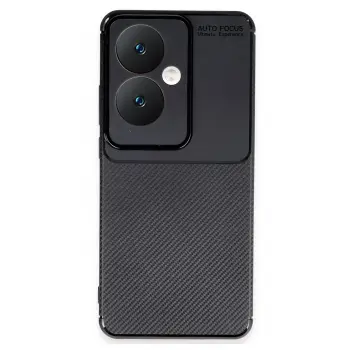 Lopard Oppo Reno 11f Kılıf Auto Focus Karbon Kapak - Siyah