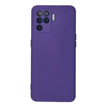Lopard Oppo Reno 5 Lite Kılıf Nano İçi Kadife Silikon - Mor