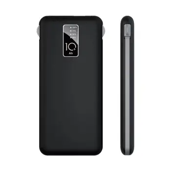 Lopard PW-05 Hızlı Şarj Powerbank Led Göstergeli Micro Lightning Type-C Dahili Kablolu Taşınabilir Şarj Cihazı 10000mAh