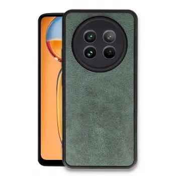 Lopard Realme 12 5g Kılıf Aras Deri Kapak - Koyu Yeşil