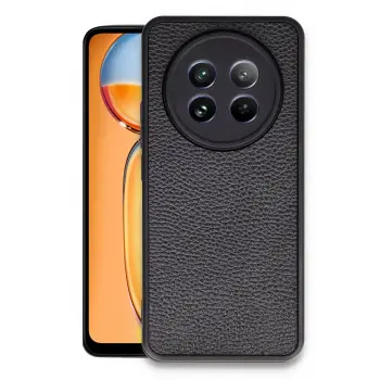 Lopard Realme 12 5g Kılıf Aras Deri Kapak - Siyah
