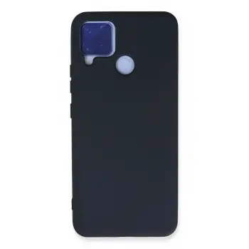 Lopard Realme C15 Kılıf Nano İçi Kadife Silikon - Lacivert