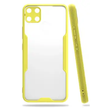 Lopard Realme C15 Kılıf Platin Silikon - Sarı