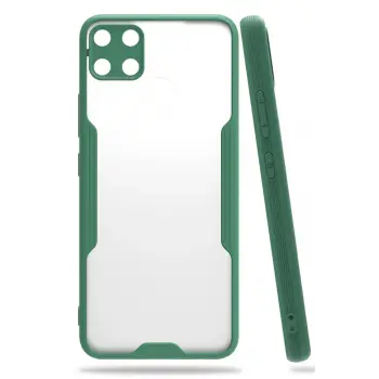 Lopard Realme C15 Kılıf Platin Silikon - Yeşil