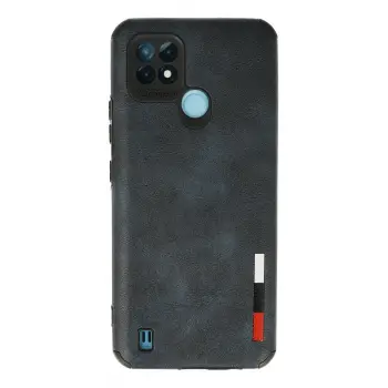 Lopard Realme C21 Kılıf Loop Deri Silikon - Lacivert