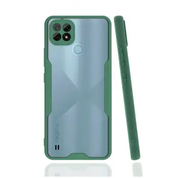 Lopard Realme C21 Kılıf Platin Silikon - Yeşil